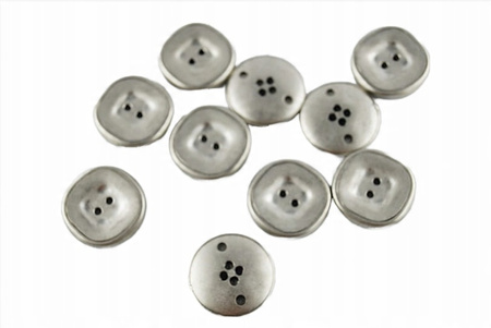 Guziki opakowanie zestaw 10 Sztuk Szare 25mm