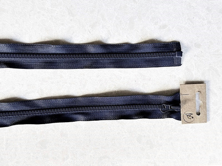 Plastikowy zamek rozdzielczy kostkowy granatowy | 70cm.