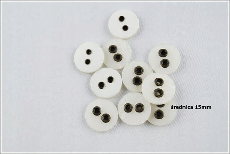 Guziki kremowe paczka 10 sztuk