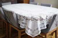 Obrus żakardowy kremowy 105x155cm