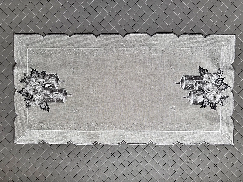 Bieżnik haftowany na Boże Narodzenie to elegancka dekoracja stołu wymiar 40x85cm pol_pl_Brokatowy-obrus-swiateczny-z-gwiazda-betlejemska-plamoodporny-polski-140x300-cm-299_4