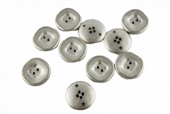 Guziki opakowanie zestaw 10 Sztuk Szare 25mm