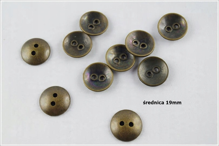 Guziki złote paczka 10 sztuk