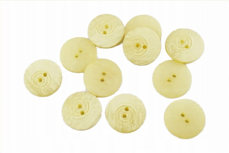 Paczka guziki zestaw 10 sztuk Żółte 27mm