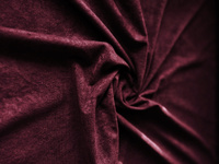 Swing Kolor Bordowy Dzianina, Welur / Welwet