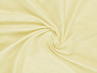 Tkanina obrusowa plamoodporna ze wzorem w listeczki w kolorze kremowym