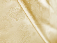 Tkanina obrusowa plamoodporna, żakardowa beżowa