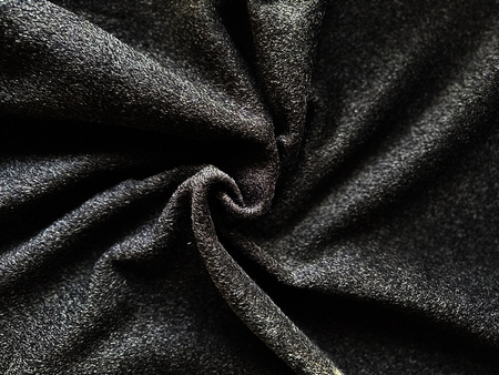 Loden tkanina odzieżowa premium w kolorze grafitowy melanż.