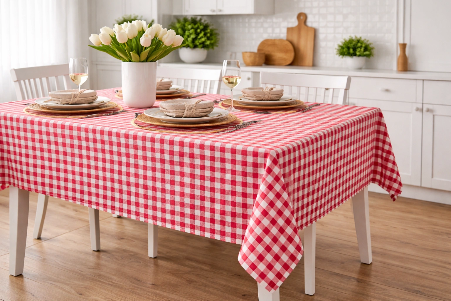 Tkanina obrusowa świąteczna dwustronna brokatowa w choinki – plamoodporna, elegancka tkanina na obrus bożonarodzeniowy pol_pl_Tkanina-plamoodporna-biala-w-delikatny-wzor-w-kreseczki-293_3