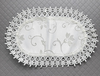 Serwetki ecru z grubą gipiurą, plamoodporne, klasyczna elegancja  Wymiar: 30x45cm.