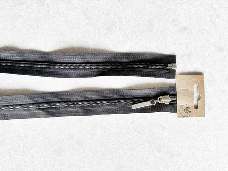 Zamek rozdzielczy spiralny plastikowy czarny | 60cm.