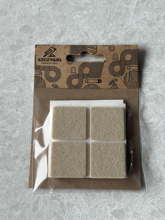 Samoprzylepne podkładki filcowe kwadratowe | zabezpieczenie pod meble