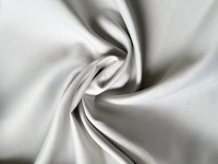 Tkanina obrusowa plamoodporna satynowa matowa w kolorze szarym