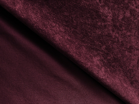 Swing Kolor Bordowy Dzianina, Welur / Welwet